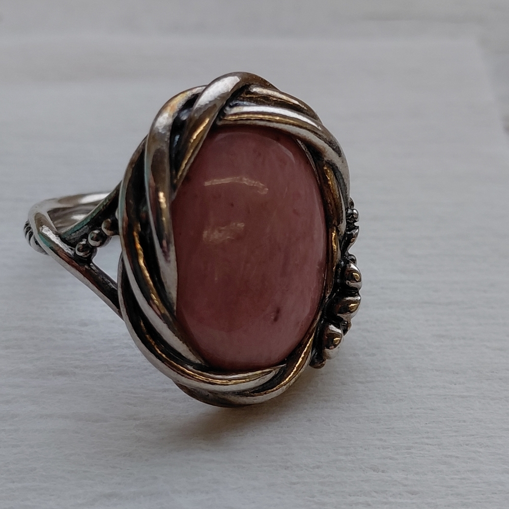 Wanda's Garden Rhodonite Silver Ring